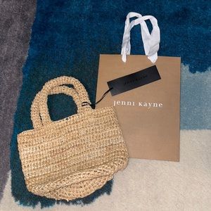 Jenni Kayne mini raffia tote